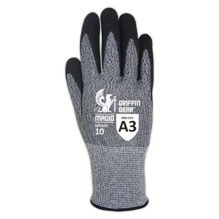 Magid DROC Hyperon Blended NitriX Grip Technology Palm Coated Work Gloves  Cut Level A3 GPD255-10